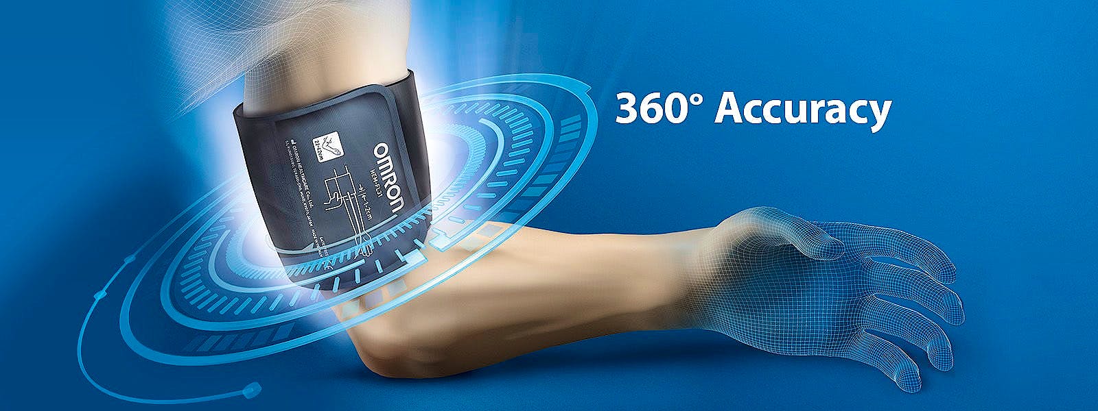 Tensiómetro de Brazo OMRON M3 Comfort con Manguito OMRON Intelli Wrap