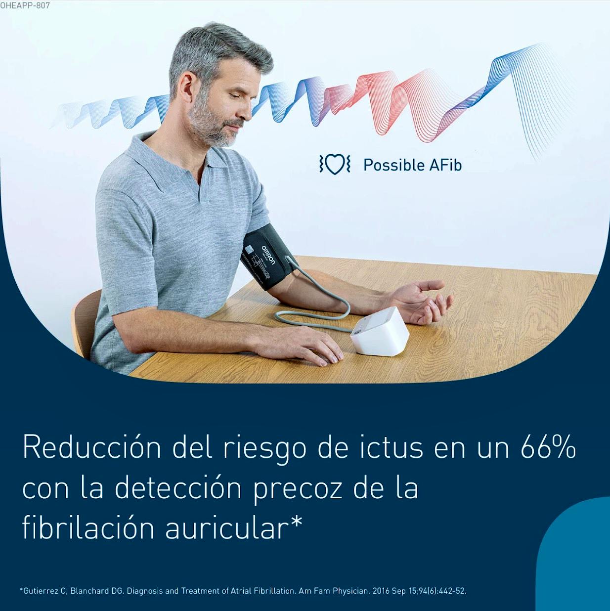 Tensiómetro de Brazo OMRON M3 Comfort  AFib con Manguito OMRON Intelli Wrap