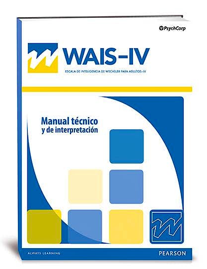 Portada del libro 8435085115035 WAIS-IV, Escala de Inteligencia de Wechsler para Adultos-IV WAIS-IV Juego Completo. Maletín