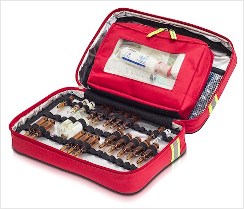 Ampulario Isotérmico de Gran Capacidad Modelo Probe's EB02.002. Poliéster, Color Rojo