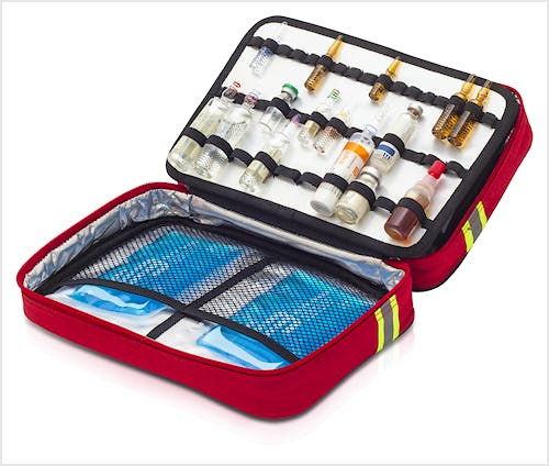 Ampulario Isotérmico de Gran Capacidad Modelo Probe's EB02.002. Poliéster, Color Rojo