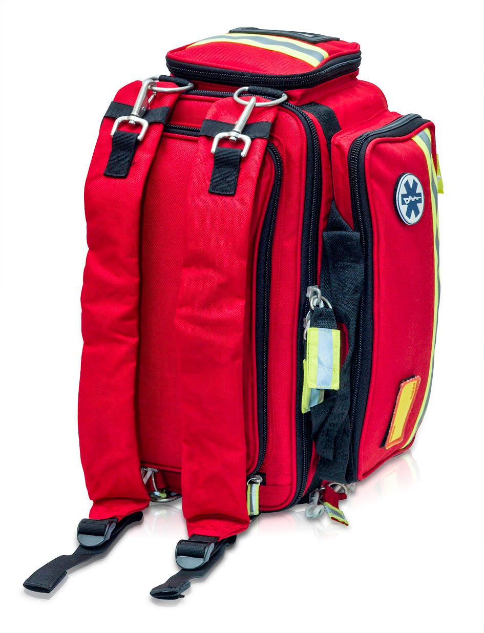 Bolsa de Emergencias para Soporte Vital Básico Modelo Extreme's EB02.008, Color Rojo
