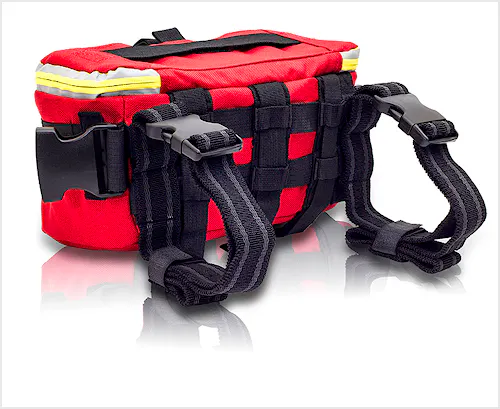 Botiquín Riñonera-Pernera de Poliamida, Color Rojo Modelo KIDLE'S EB02.013