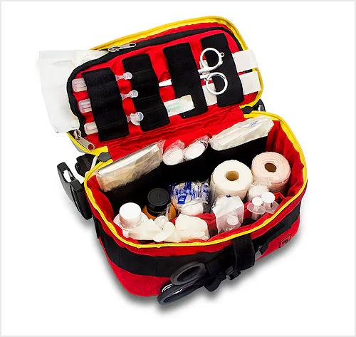 Botiquín Riñonera-Pernera de Poliamida, Color Rojo Modelo KIDLE'S EB02.013