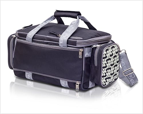 Bolsa Deportiva Sanitaria de Poliéster Negro Modelo PANDA MEDIC EB06.007