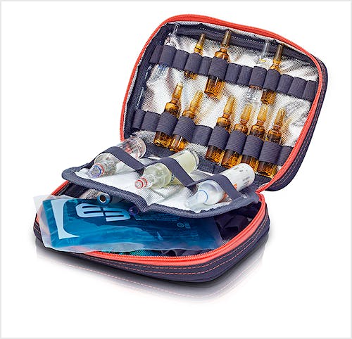Bolsa Sanitaria Ligera de Poliéster Gris-Salmón Modelo GP's EB06.010