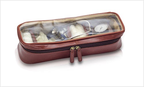 Maletín Médico Tradicional de Piel Marrón Modelo Doc's EB12.001