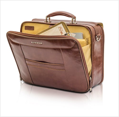 Maletin Medico de Piel Marron Modelo Doctor's EB12.004