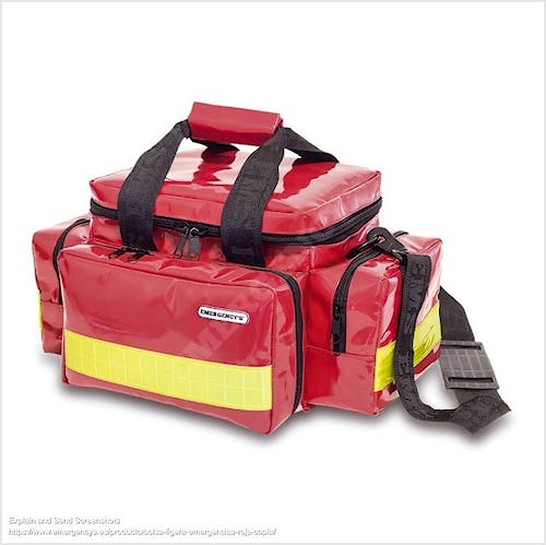 Bolsa Ligera Emergencias de Tarpaulin Roja Modelo EM13.021