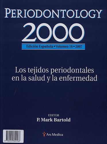 Portada del libro 9780010800166 Periodontology 2000, Vol. 16, 2007: Los Tejidos Periodontales en la Salud y la Enfermedad