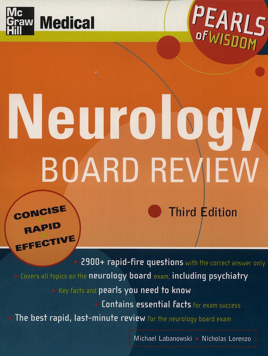 Portada del libro 9780071108713 Neurology Board Review