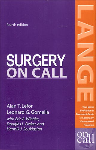 Portada del libro 9780071402545 Surgery on Call
