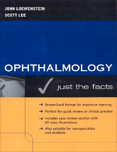 Portada del libro 9780071403320 Ophthalmology: Just the Facts