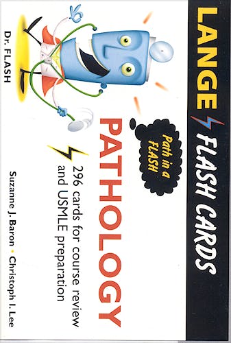 Portada del libro 9780071436908 Pathology Flash Cards. Lange