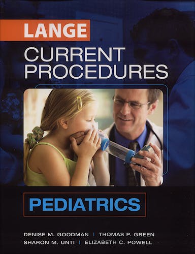 Portada del libro 9780071459082 Current Procedures. Pediatrics. Lange