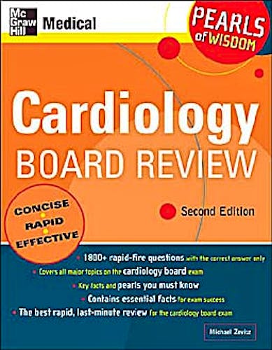 Portada del libro 9780071464222 Cardiology Board Review. Pearls of Wisdom