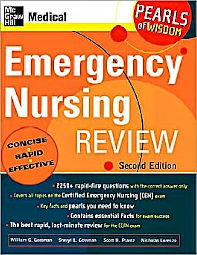 Portada del libro 9780071464253 Emergency Nursing Review. Pearls of Wisdom
