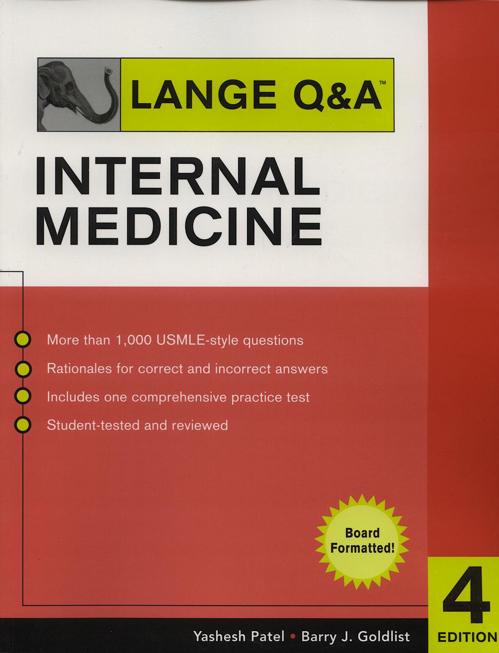 Portada del libro 9780071473644 Lange Q&a Internal Medicine
