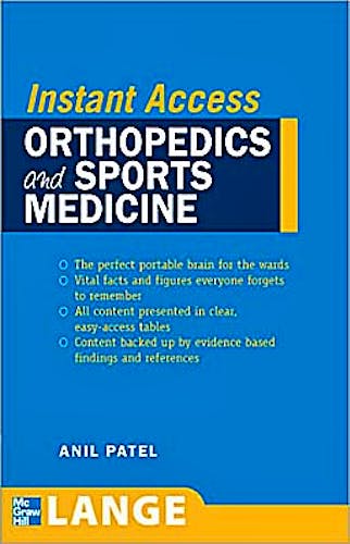 Portada del libro 9780071490092 Instant Access: Orthopedics and Sports Medicine. Lange