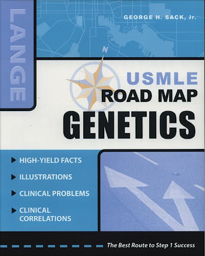 Portada del libro 9780071498203 Genetics Usmle Road Map. Lange