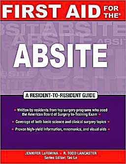 Portada del libro 9780071545471 First Aid for the Absite