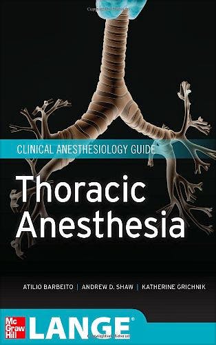 Portada del libro 9780071625661 Thoracic Anesthesia