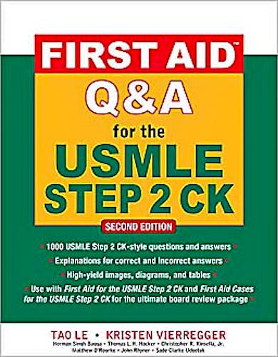 Portada del libro 9780071625715 First Aid Q&a for the Usmle Step 2 Ck