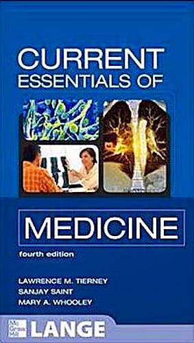 Portada del libro 9780071637909 Current Essentials of Medicine. Lange