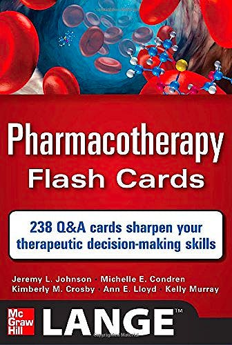 Portada del libro 9780071741156 Pharmacotherapy Flash Cards