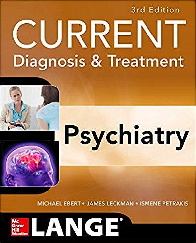 Portada del libro 9780071754422 Current Diagnosis and Treatment Psychiatry. Lange