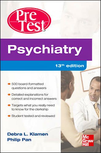 Portada del libro 9780071761017 Pretest Psychiatry