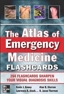 Portada del libro 9780071794008 The Atlas of Emergency Medicine Flashcards