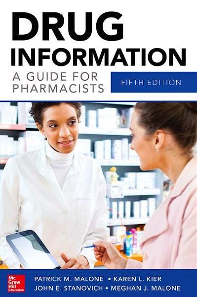 Portada del libro 9780071804349 Drug Information. a Guide for Pharmacists