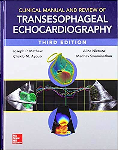 Portada del libro 9780071830232 Clinical Manual and Review of Transesophageal Echocardiography