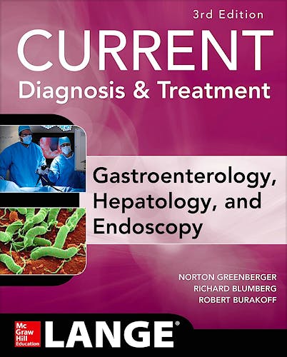 Portada del libro 9780071837729 Current Diagnosis and Treatment Gastroenterology, Hepatology, and Endoscopy. Lange