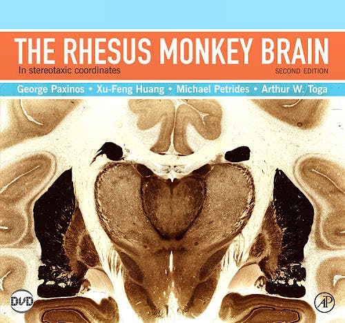 Portada del libro 9780123736192 The Rhesus Monkey Brain in Stereotaxic Coordinates