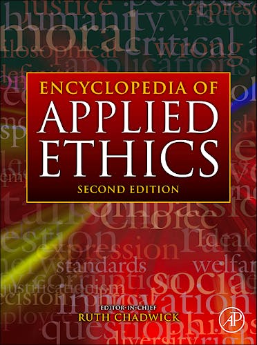 Portada del libro 9780123736321 Encyclopedia of Applied Ethics, 4 Vols.
