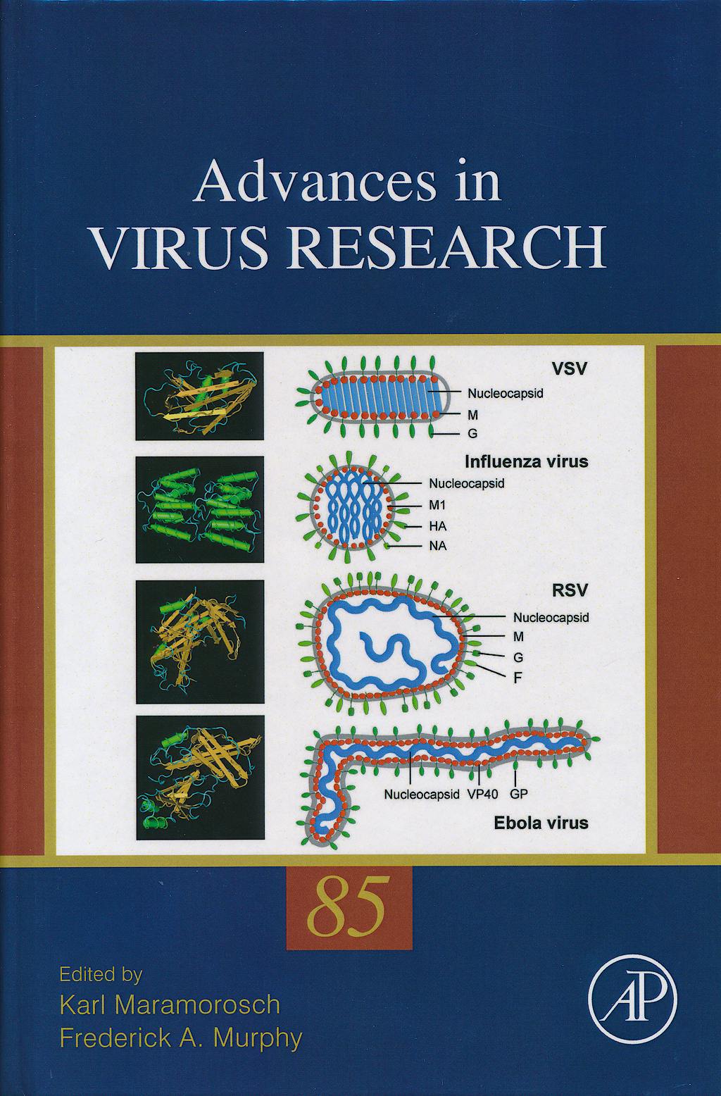 Portada del libro 9780124081161 Advances in Virus Research, Vol. 85