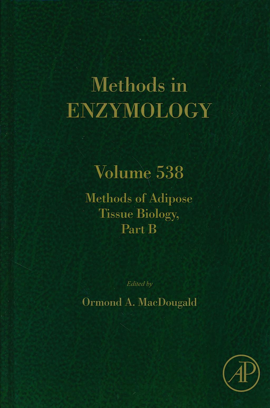 Portada del libro 9780128002803 Methods of Adipose Tissue Biology, Part B (Methods in Enzymology, Vol. 538)