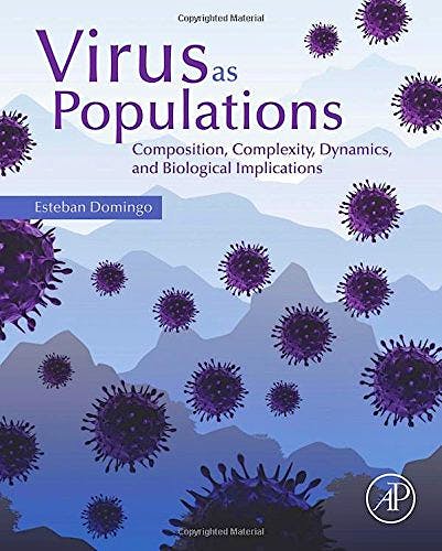 Portada del libro 9780128008379 Virus as Populations. Composition, Complexity, Dynamics, and Biological Implications