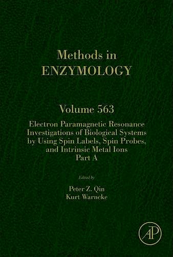 Portada del libro 9780128028346 Electron Paramagnetic Resonance Investigations of Biological Systems…. Part a (Methods in Enzymology, Vol. 563)