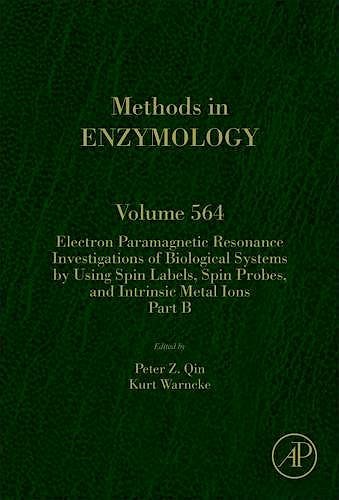 Portada del libro 9780128028353 Electron Paramagnetic Resonance Investigations of Biological Systems…. Part B (Methods in Enzymology, Vol. 564)