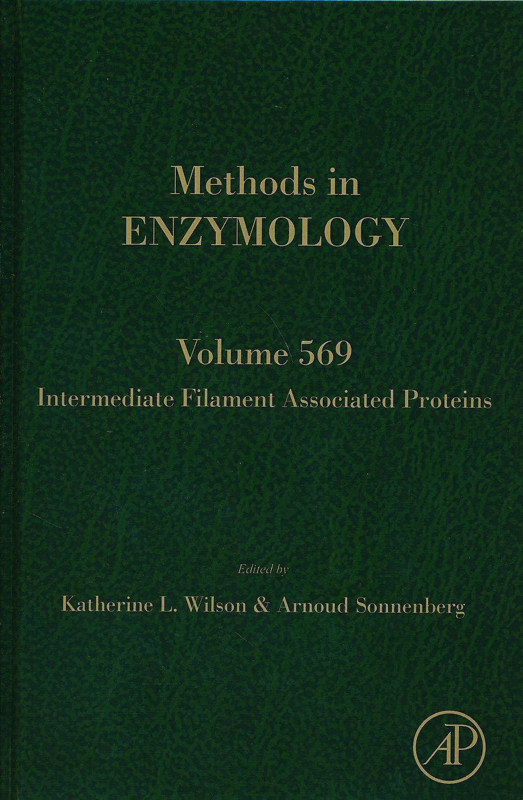 Portada del libro 9780128034699 Intermediate Filament Associated Proteins (Methods in Enzymology, Vol. 569)