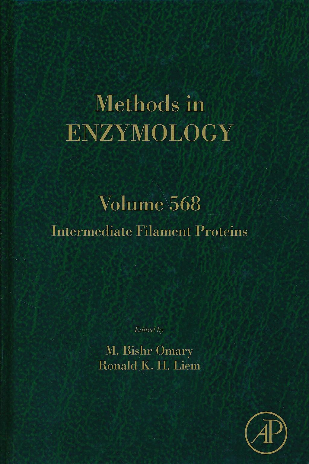 Portada del libro 9780128034705 Intermediate Filament Proteins (Methods in Enzymology, Vol. 568)