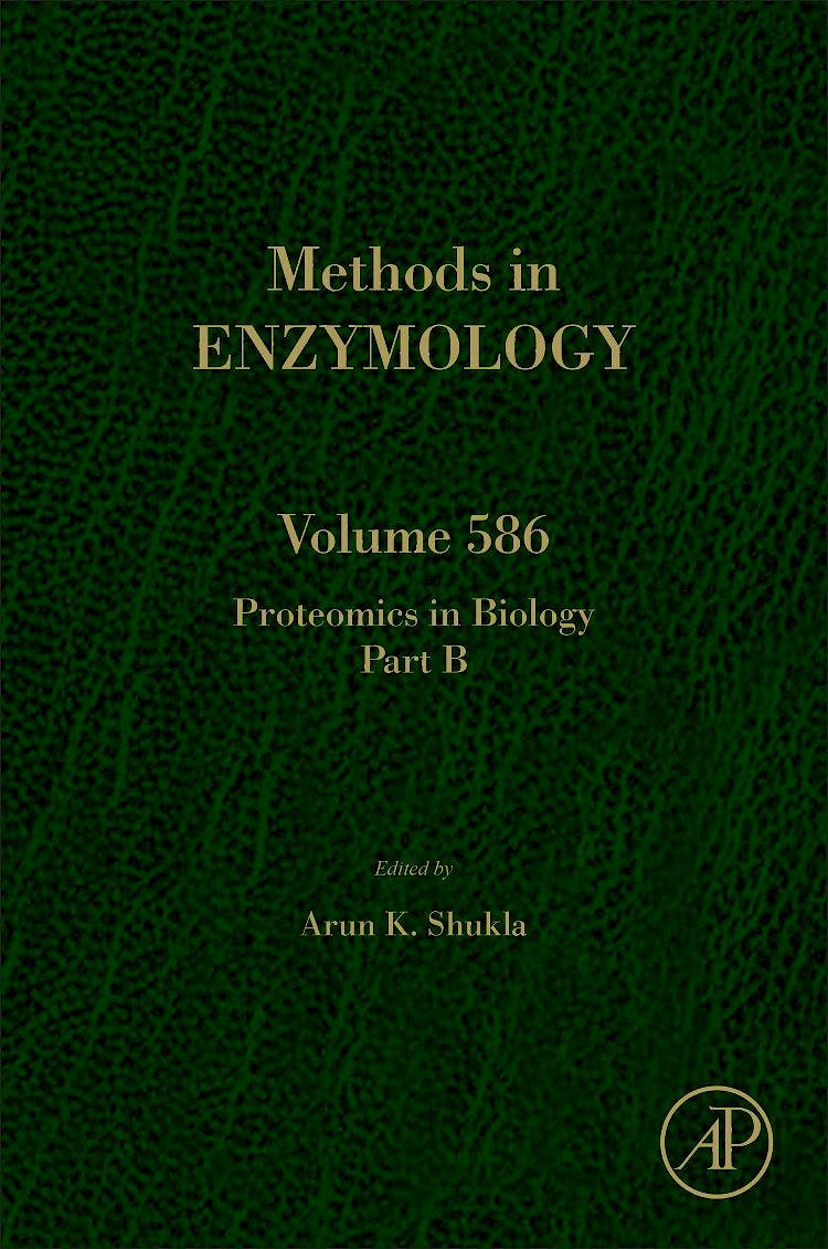 Portada del libro 9780128097434 Proteomics in Biology, Part B (Methods in Enzymology, Vol. 586)