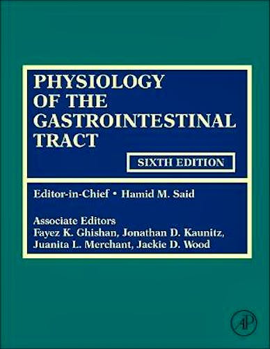Portada del libro 9780128099544 Physiology of the Gastrointestinal Tract, 2 Vols.