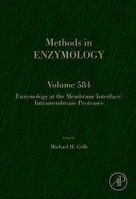 Portada del libro 9780128122136 Enzymology at the Membrane Interface: Intramembrane Proteases (Methods in Enzymology, Vol. 584)