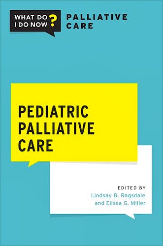 Portada del libro 9780190051853 Pediatric Palliative Care