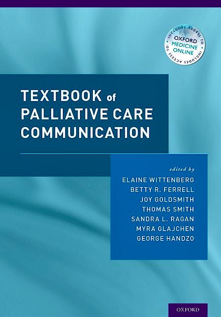 Portada del libro 9780190201708 Textbook of Palliative Care Communication