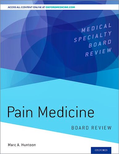 Portada del libro 9780190217518 Pain Medicine. Board Review